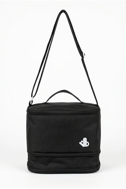 Thermoduo Bellows Heat Insulated Thermal Bag | Waterproof Feeding and Bottle Carrying Bag, Black