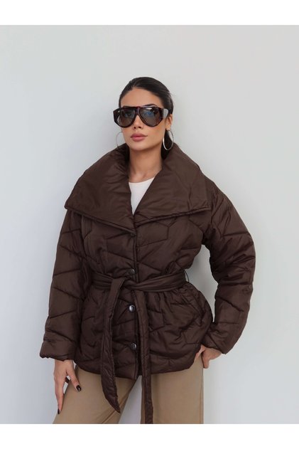 Belted Quilted Coat