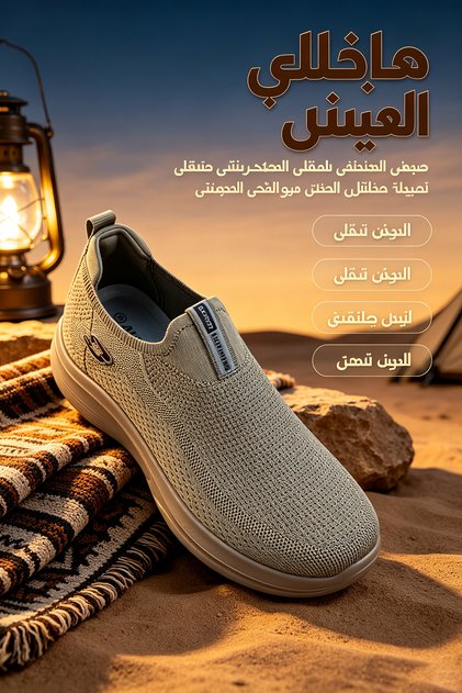 أحذية رياضية رجالية محبوكة خفيفة الوزن وقابلة للتنفس للمشي والجري مع نعل مرن وناعم