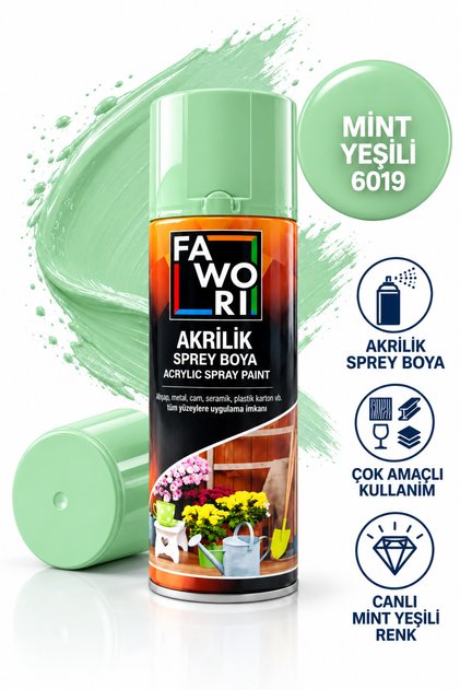 Akrilik Sprey Boya Ahşap Metal Cam Seramik Plastik İçin Çok Amaçlı Sprey Boya