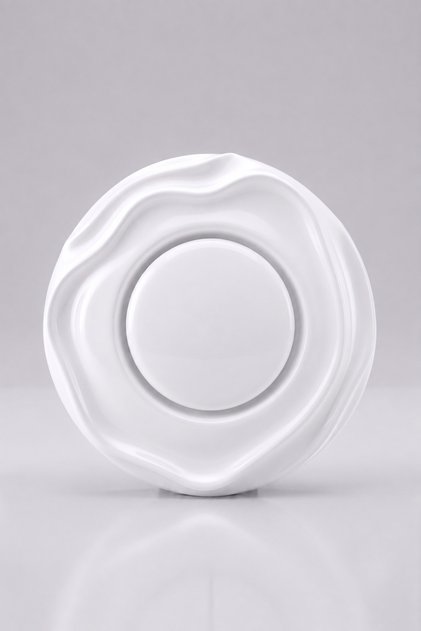 Special Design Wavy Series White Decorative Single Switch a Quality Plastic (Mechanism Included)