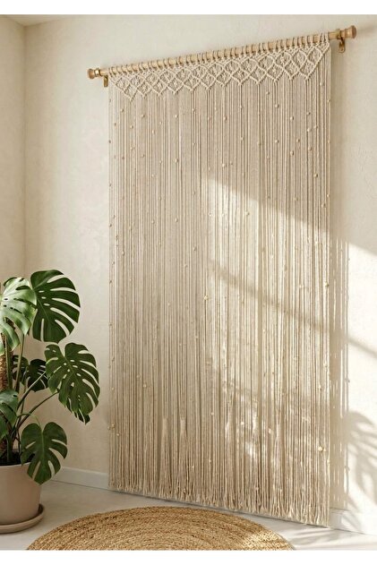 Macrame curtain