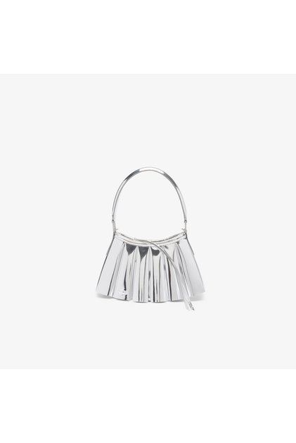 Small Lenglen Women's Leather Grey Shoulder Bag