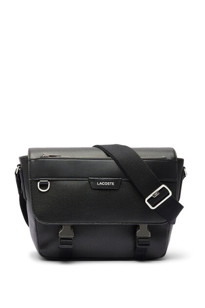 Black Leather Men's Shoulder Bag