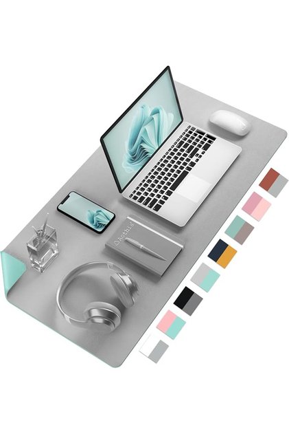 Office Mat, Mouse Pad, Office Mat, Non-Slip PU Leather Desk Blotting Pad, Laptop Desk Protect