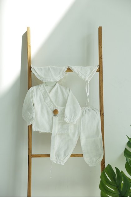 Baby Girl Muslin Set 5-Piece Hospital Release Mevlüt Set 100% Cotton