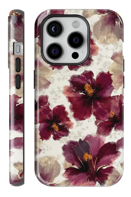 (Magsafe) iPhone 14 Pro Faded Bloom Double Layer Glossy Protect Phone Case