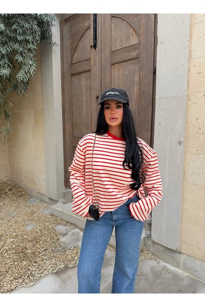 Red Line Oversize Sweatshirt
