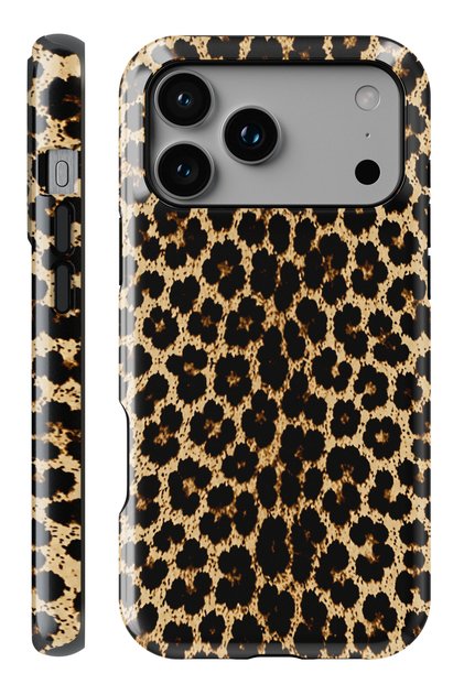 (Magsafe) iPhone 17 Pro Max / 18 Pro Max Golden Leopard Double Layer Glossy Protect Phone Case
