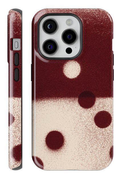 iPhone 14 Pro Dottie Double Layer Full Covering Print Glossy Protect Phone Case