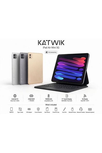 تابلت KATWIK iPad Air Mini 5G بطارية 10000