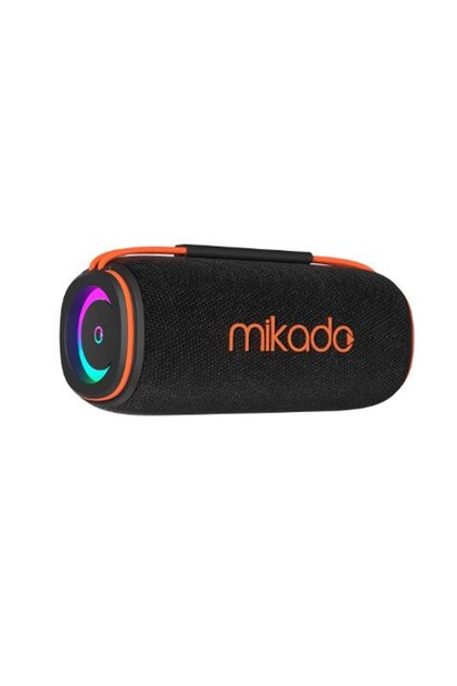 MD-32BT Siyah IPX6 30W RGB Işıklı 4500mAh TF KART+USB Destekli Bluetooth Hoparlör