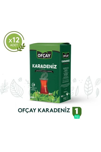 Karadeniz Dökme Siyah Çay 1000 g-12'li Koli