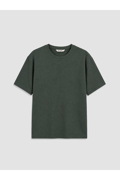 Tricou pentru bărbați cu guler rotund