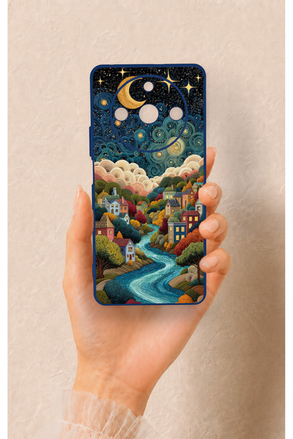 Realme 11 Pro Compatible Night Tale Patterned Silicone Case