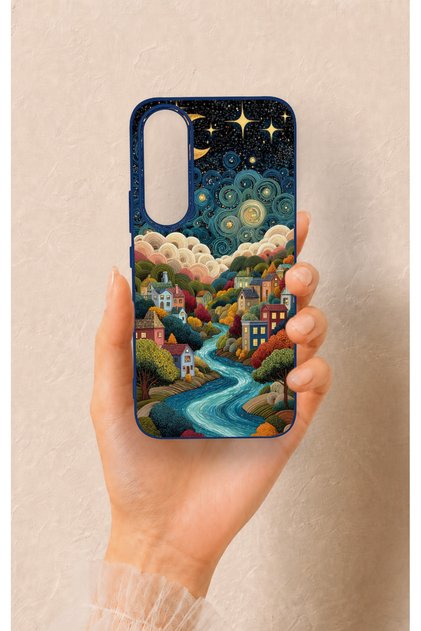 Vivo V70 Fe 5g Compatible Night Tale Patterned Silicone Case