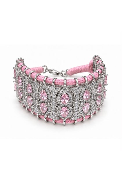 Jewel sparkling string bracelet
