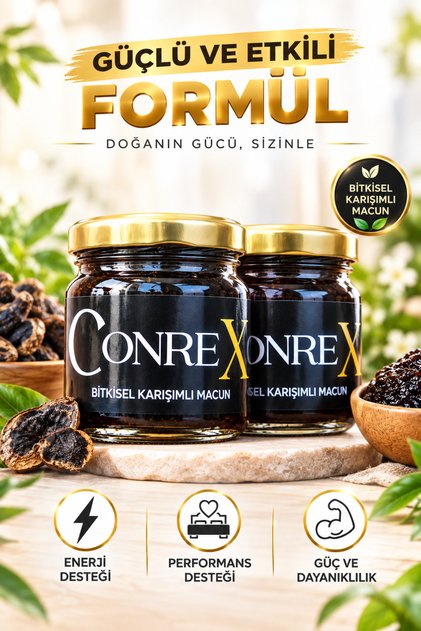 Conrex Bitkisel Karışım Günlük Güç, Kuvvet, Enerji, Desteği Macun 40 Gr X 2 Adet