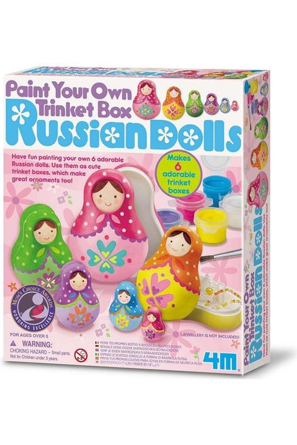 Paint Your Own Russian Doll Trinket Box