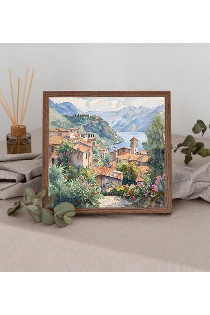 One Piece Real Wooden Framed Decor Table Square