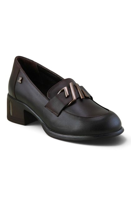 2555007 Genuine Leather Heeled Women's Shoes