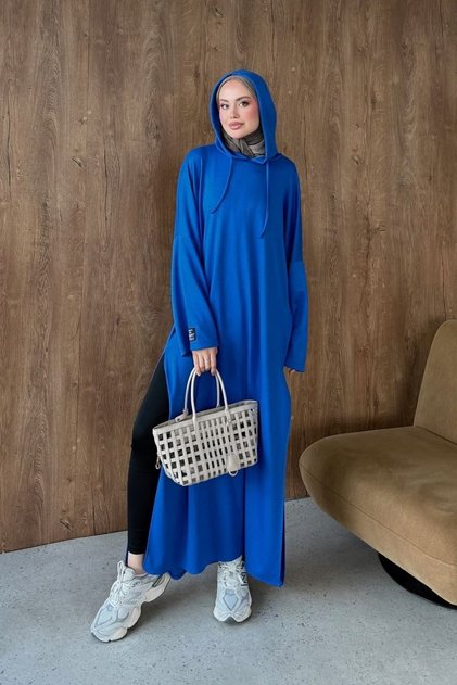 Slit Long Sweat Dress Saks