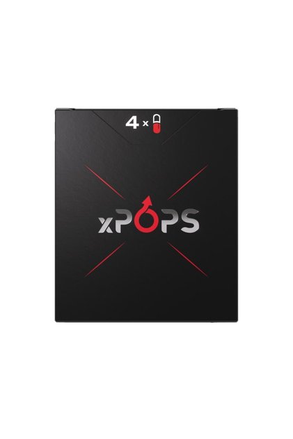 xPops Pills, erecție și ejaculare precoce, apetit sexual crescut, formulă cu efect rapid, cutie cu 4 capsule