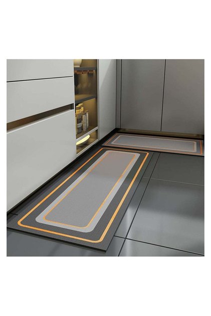 2 Piece Kitchen Rugs Non-slip Kitchen Mats For Floor 150x 45 And 80x45 Cm