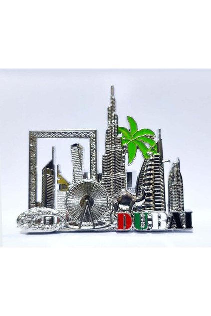 Dubai Souvenir Metal Refrigerator Magnet | Dubai Iconic Landmarks, Cute Camel & Palm Tree | Best Gi