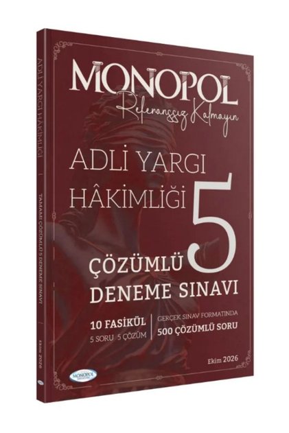2026 Adli Yargı Hakimliği Tamamı Çözümlü 5 Deneme Sınavı