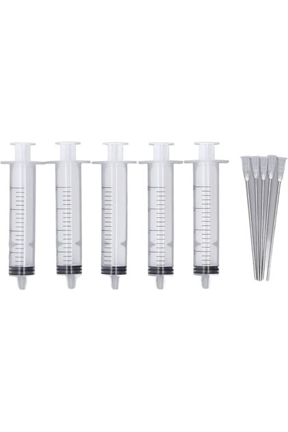 5Pcs Inkjet Printer Ink Refill Kit Reusable 20ml Syringe with Flat Needles for Home Office P