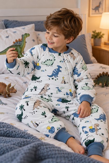 2.5 Tog Thick Fiber-Filled Children's Sleeping Bag Without Quilt, Cotton Lined, Unisex 6020