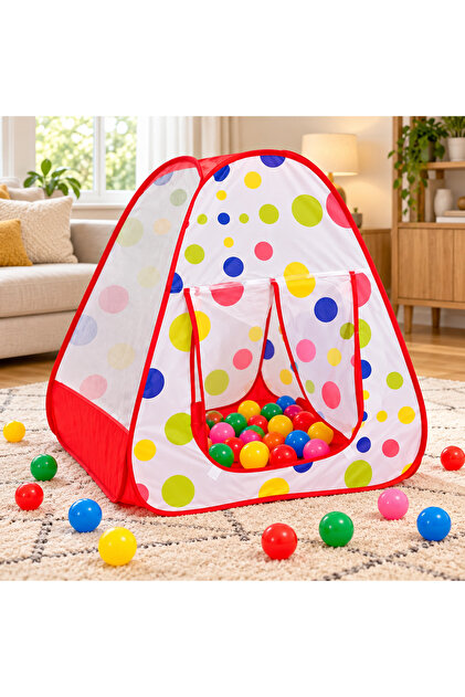 Foldable Baby Play Tent Kids Playhouse with 50 Color Balls