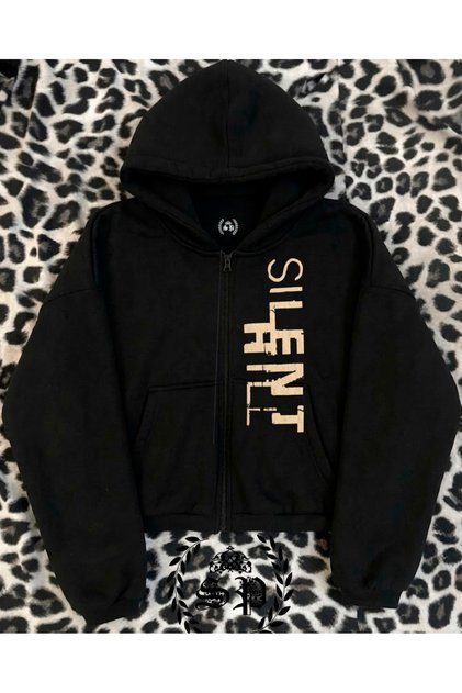 Zip-Up Harajuka Trend Printed Zippered Sweatshirt Vintage Hoodie