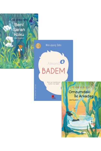 Beni Saran Koku - Omzumdaki İki Arkadaş - Almond Badem Gift Set (3 Book Set)