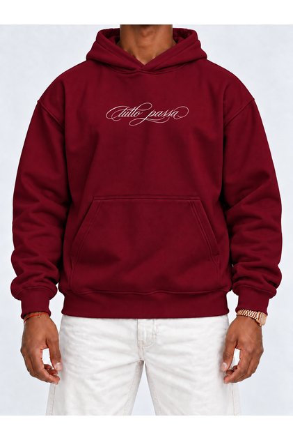 Tutto Passa Sweatshirt Hooded 3 Yarn Fleece Unisex