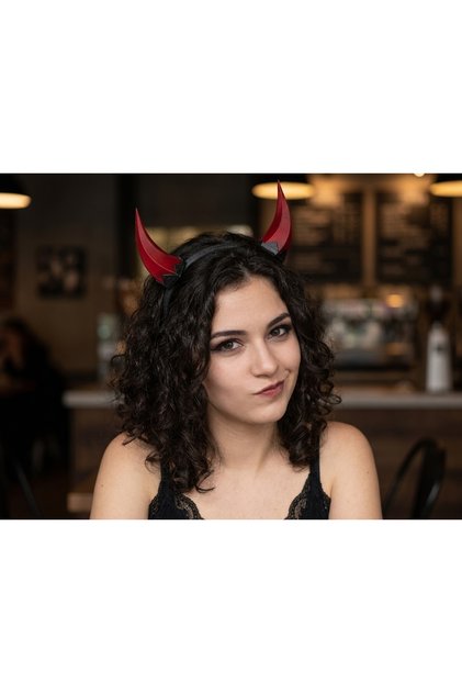Halloween Cadılar Bayramı Şeytan Boynuzu Saç Bandı | Devil Horn