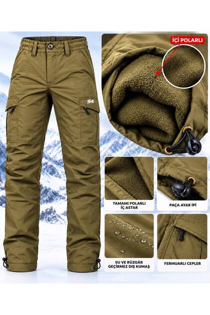 s4 içi polarlı kışlık outdoor taktikal pantolon
