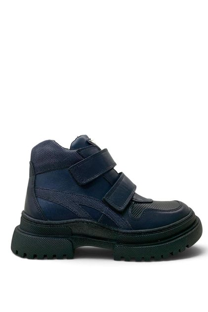 12 Orthopedic 100% Genuine Leather Boys' Navy Blue Boots