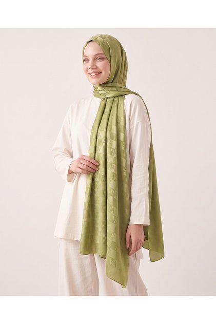 Dama Desenli Naia Pamuk Şal