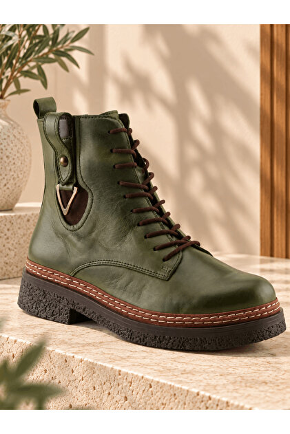 Genuine Leather Women's Boots Model Name: Frigg