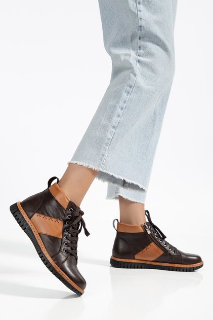 Genuine Leather Comfortable Easy-To-Wear Daily Boots, Size 35-41