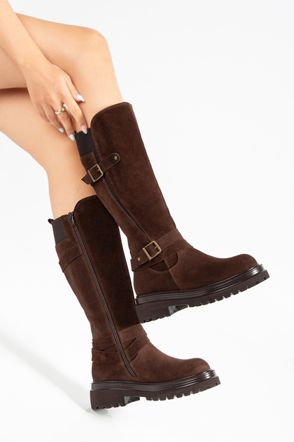 Genuine Leather Women's Winter Boots, Sizes 35-36 to 41-42-43