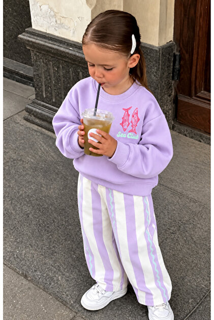 Girl's Gabardine Bottom Cotton Top Set