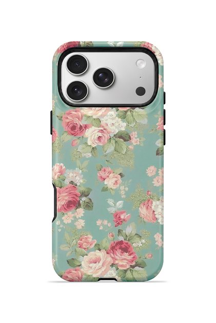 iPhone 17 Pro Max Vorian Double Layer Mint Pink Rose Case