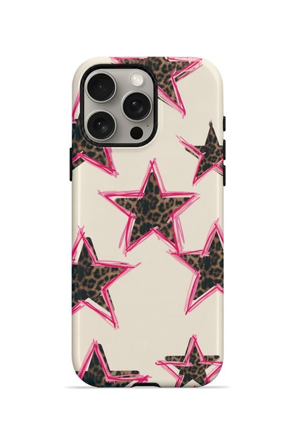 iPhone 15 Pro Max Vorian Double-Layered Case in Pink Leopard Star