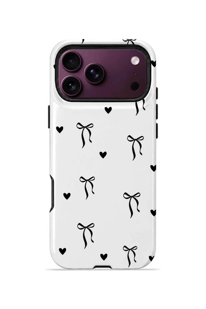 iPhone 18 Pro Max Vorian Double-Layered Case with Tiny Bows and Hearts