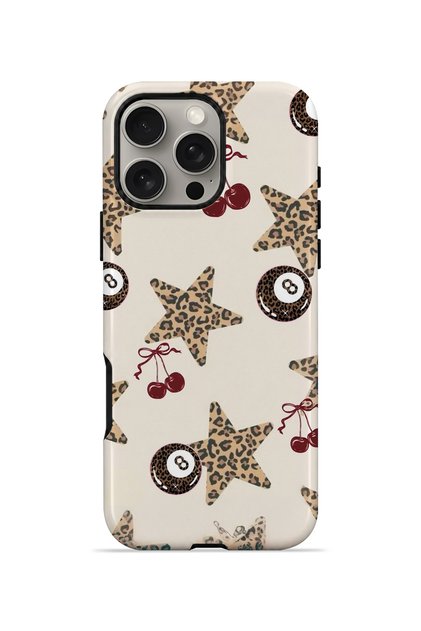 iPhone 16 Pro Max Vorian Double Layer Cherry Leopard Star Case