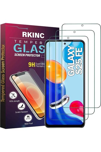 RKINC Screen Protector [3-Pack] for Samsung Galaxy S25 FE, Privacy Tempered Glass Film Screen Protec