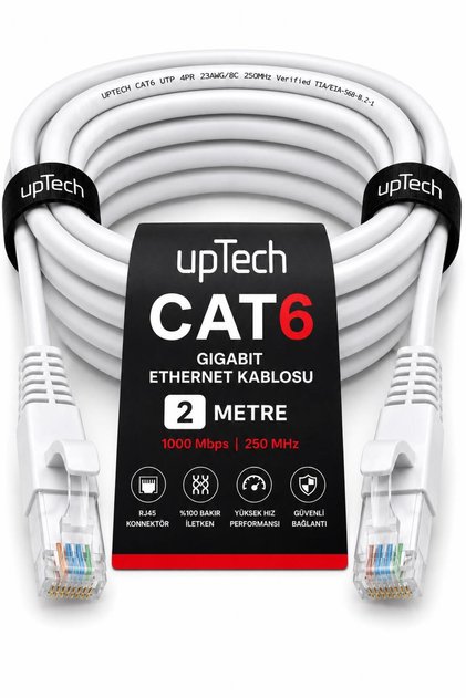 Cat6 Ethernet Cable 2 Meters Rj45 Lan Internet Modem Router Computer Cable